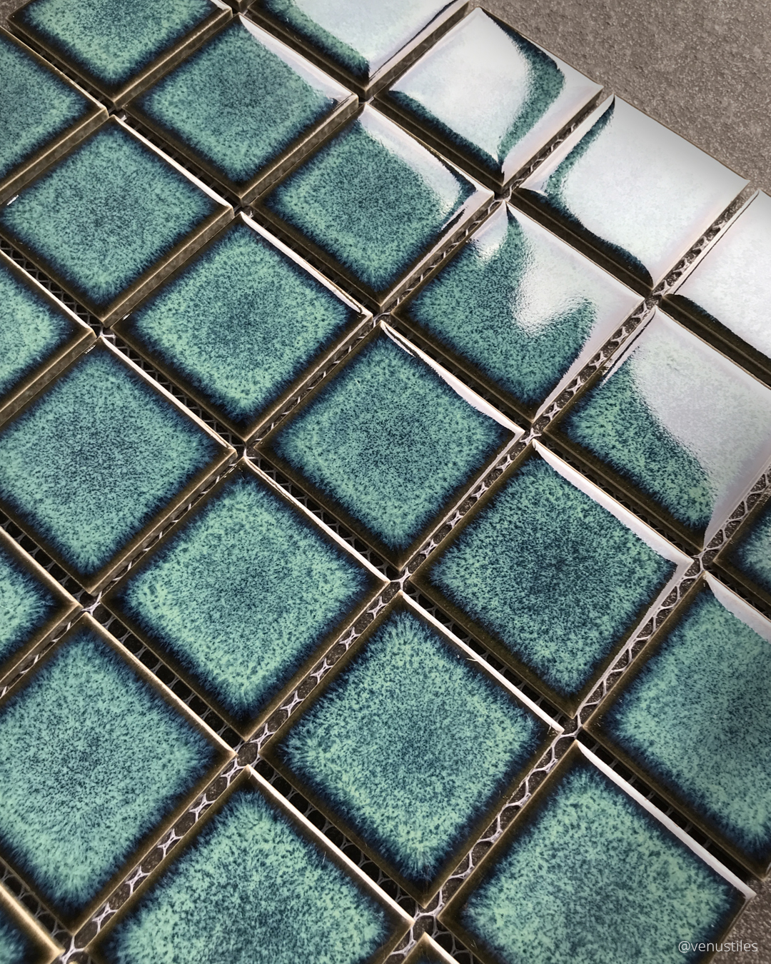 Venus Tiles Pottery Cerra Maxi Dark Turquoise